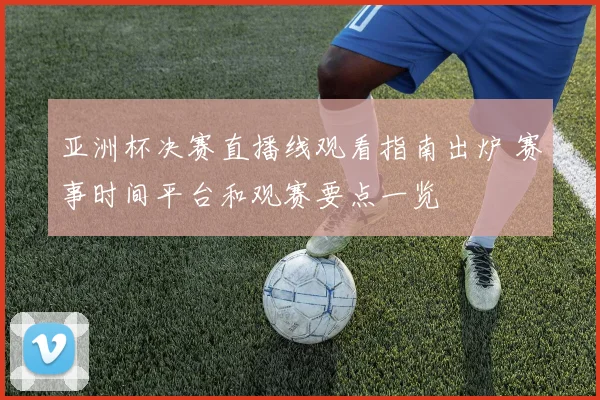 亚洲杯决赛直播线观看指南出炉 赛事时间平台和观赛要点一览